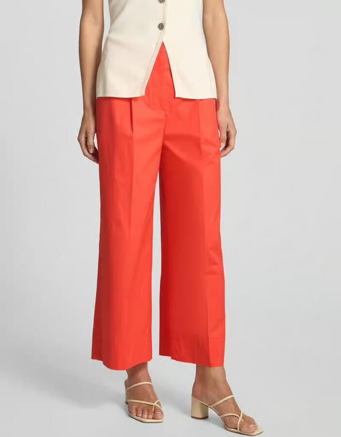 LUISA CERANO Wide leg broek met bandplooien - Foto 2