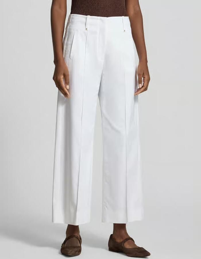 LUISA CERANO wide leg broek met lengtenaden - Foto 3