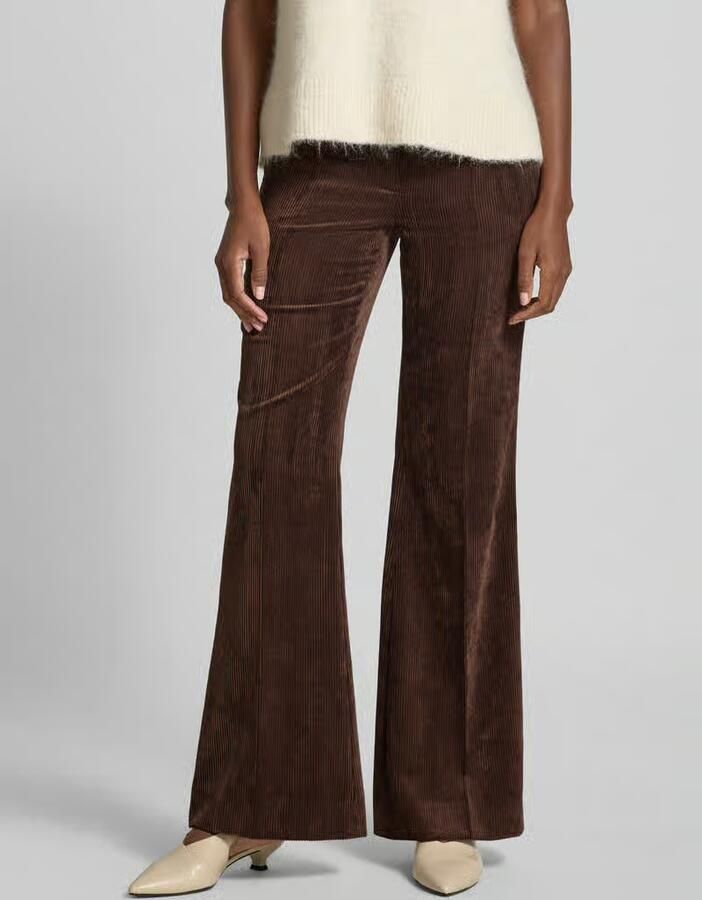 LUISA CERANO Wide leg broek met structuurmotief - Foto 2
