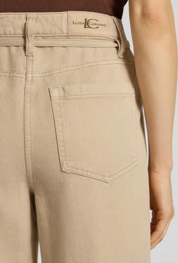 LUISA CERANO Wide leg jeans met steekzakken
