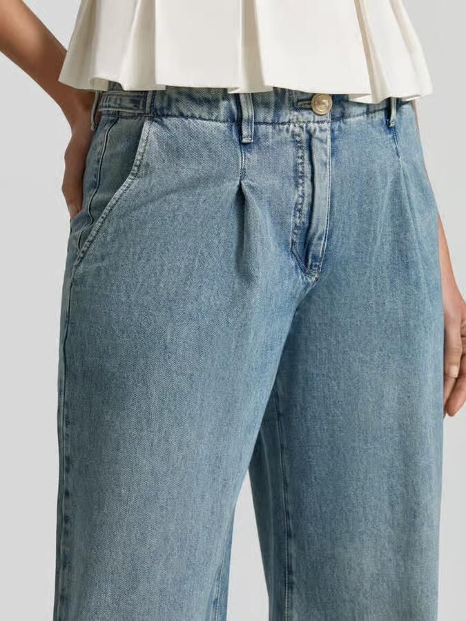 LUISA CERANO Wide leg jeans met steekzakken