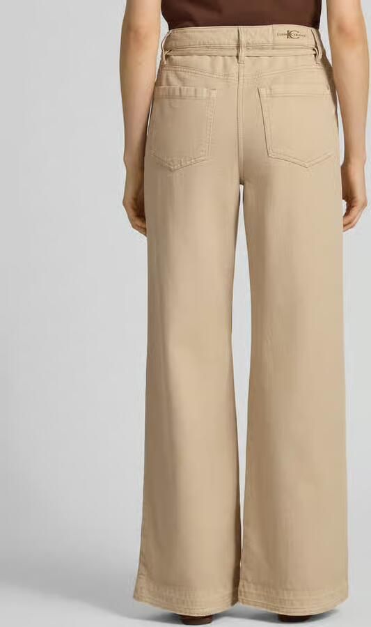 LUISA CERANO Wide leg jeans met steekzakken - Foto 3