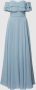 Luxuar Off shoulder-avondjurk van chiffon - Thumbnail 1