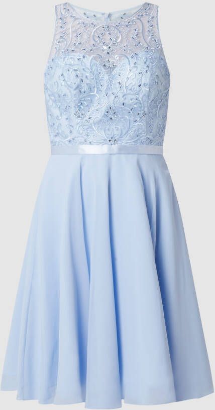 Luxuar Cocktailjurk met bloemenborduursel