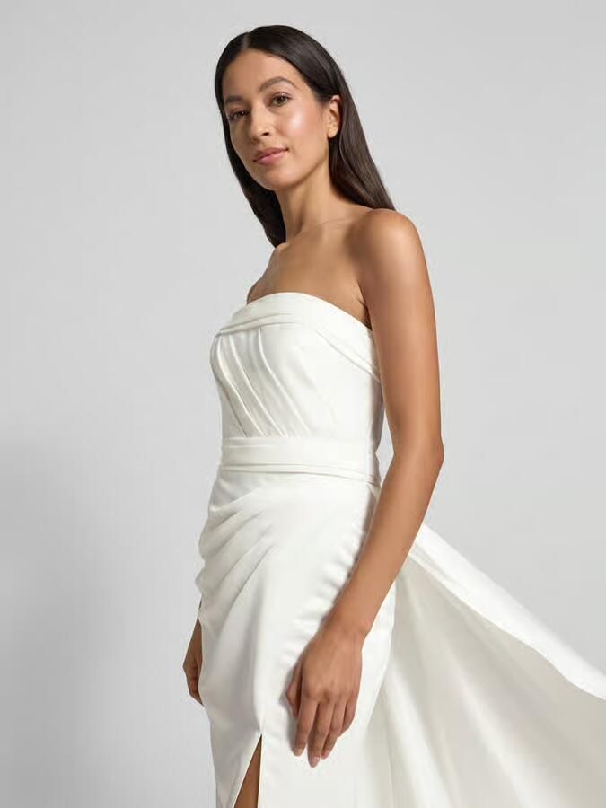 LUXUAR FASHION Avondjurk in off-shoulder-look met loopsplit
