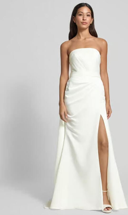 LUXUAR FASHION Avondjurk in off-shoulder-look met loopsplit - Foto 3
