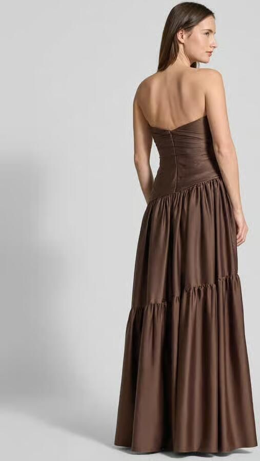 LUXUAR FASHION Avondjurk in plooidetails look