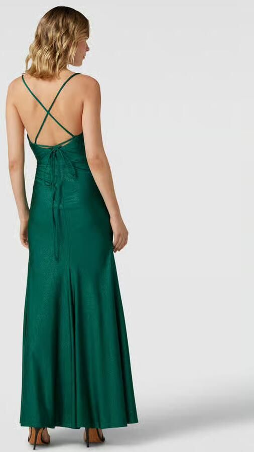 LUXUAR FASHION Avondjurk in wikkellook