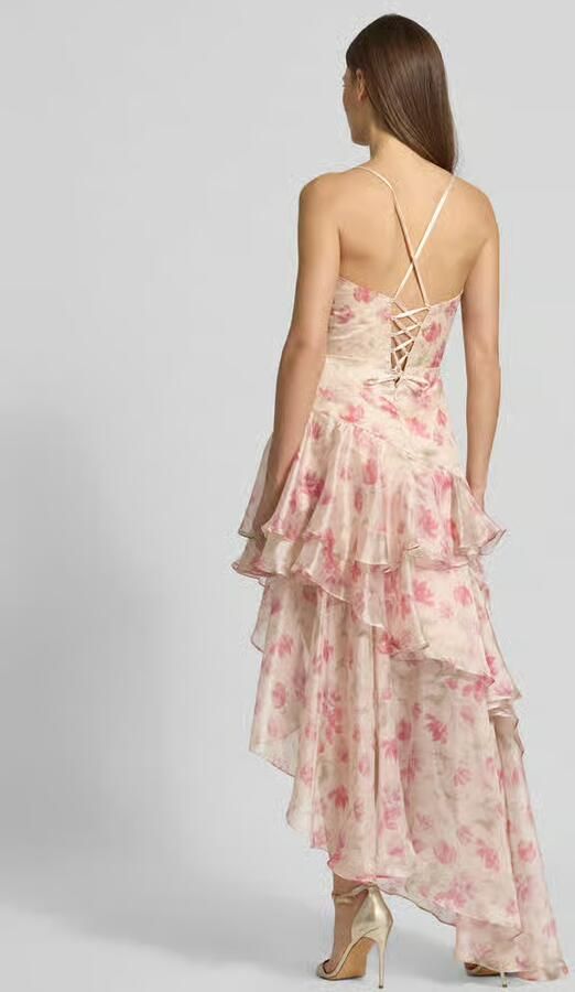 Luxuar Regular fit avondjurk met all-over bloemenprint - Foto 2