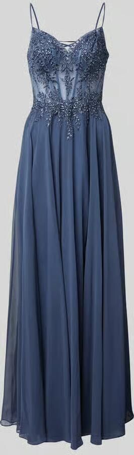 LUXUAR FASHION Avondjurk met bloemenborduursels - Foto 4