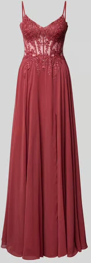 LUXUAR FASHION Avondjurk met bloemrijke stitching - Foto 2
