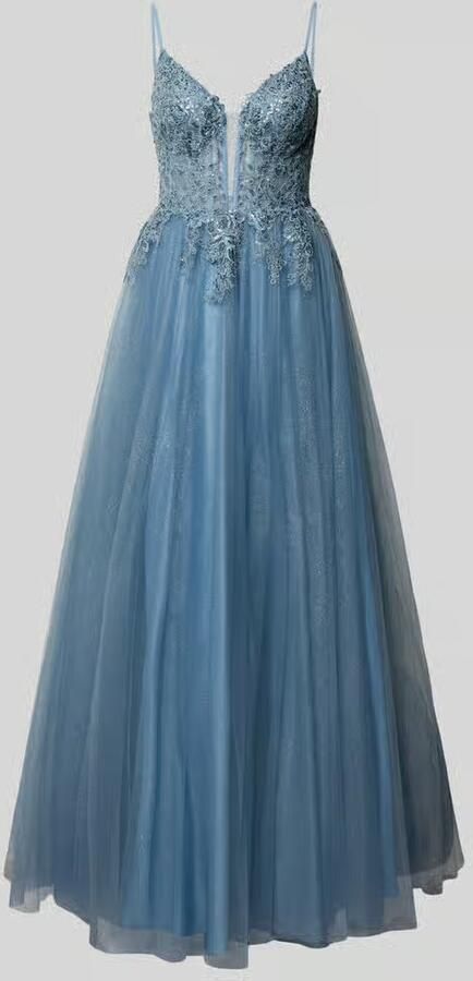 LUXUAR FASHION Avondjurk met bloemrijke stitching - Foto 2