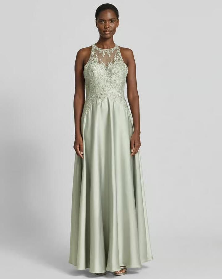 LUXUAR FASHION Avondjurk met bloemrijke stitching - Foto 3