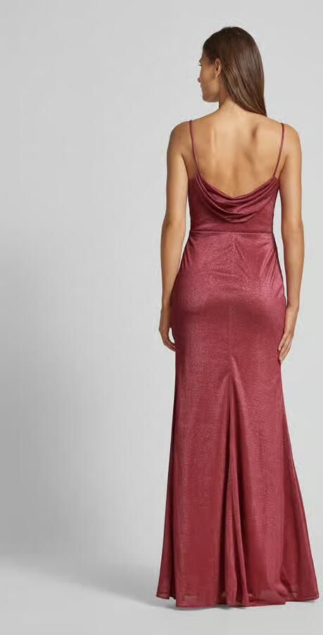 LUXUAR FASHION Avondjurk met cascadehals - Foto 3