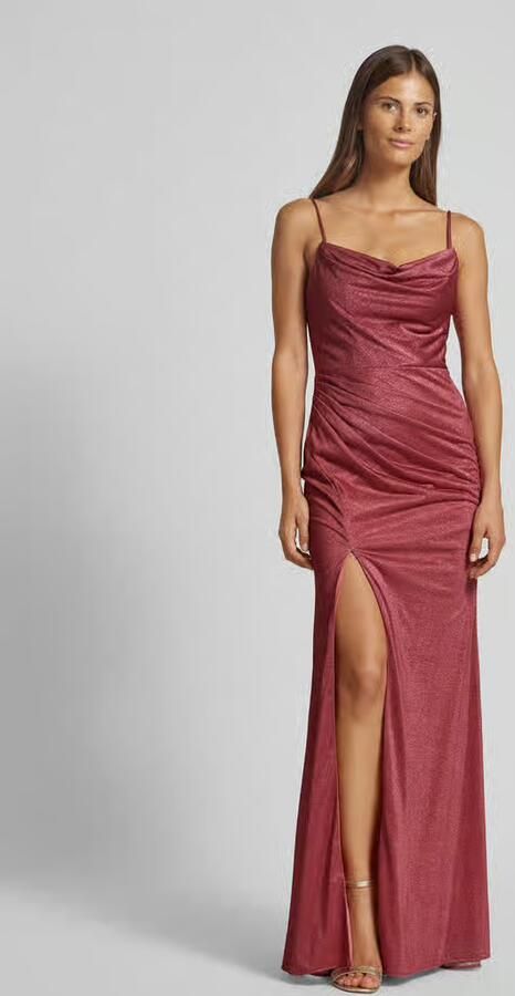 LUXUAR FASHION Avondjurk met cascadehals - Foto 2