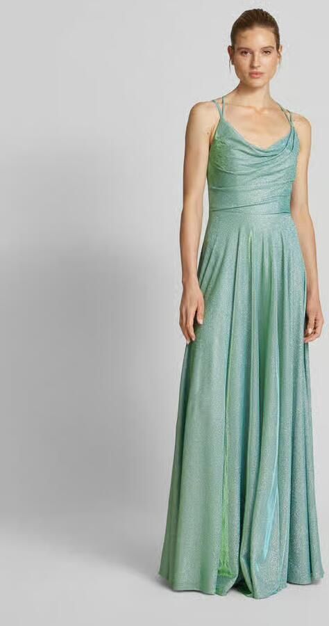 LUXUAR FASHION Avondjurk met cascadehals - Foto 2