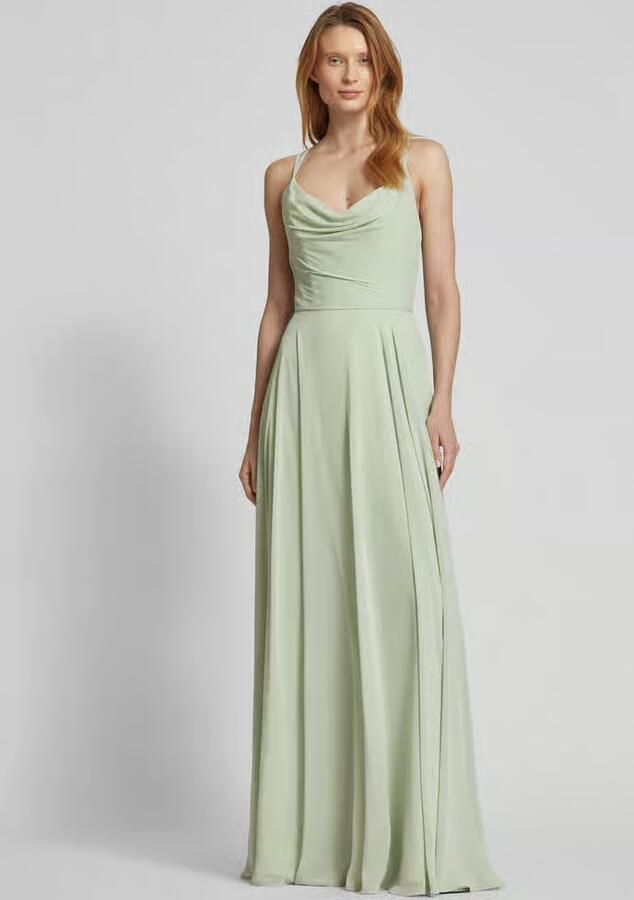 LUXUAR FASHION Avondjurk met cascadehals - Foto 2