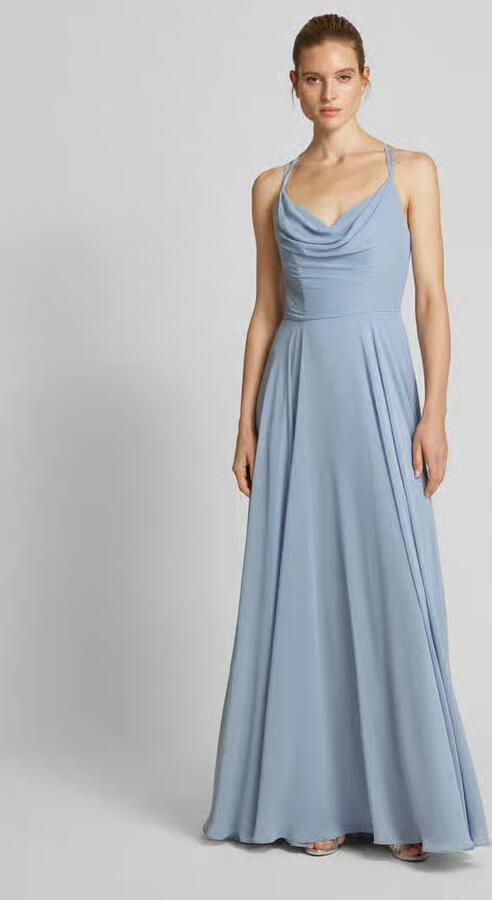 LUXUAR FASHION Avondjurk met cascadehals - Foto 2
