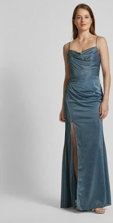 LUXUAR FASHION Avondjurk met cascadehals - Foto 7