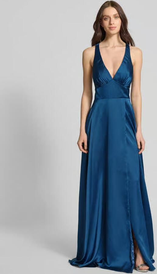 LUXUAR FASHION Avondjurk met diepe V-hals - Foto 3