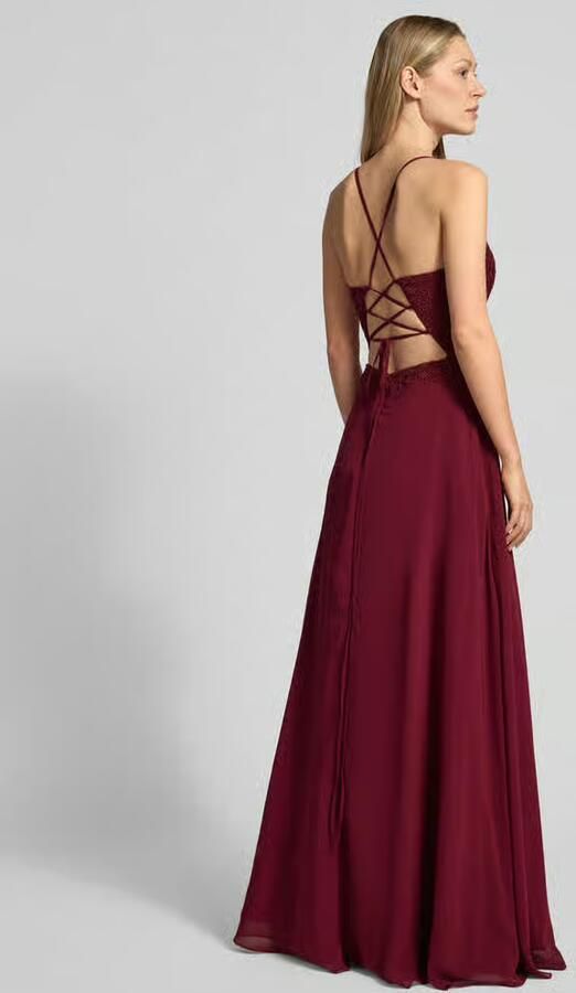 LUXUAR FASHION Avondjurk met florale siersteentjes - Foto 3