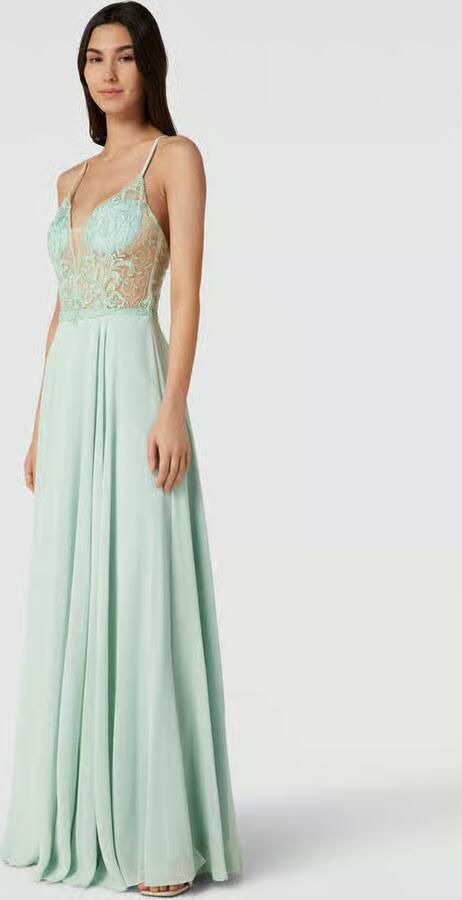 LUXUAR FASHION Avondjurk met gebloemd kant - Foto 3