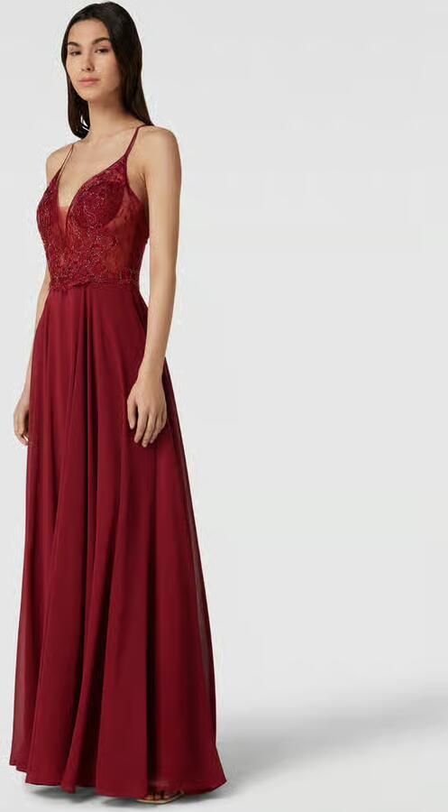 LUXUAR FASHION Avondjurk met gebloemd kant - Foto 2