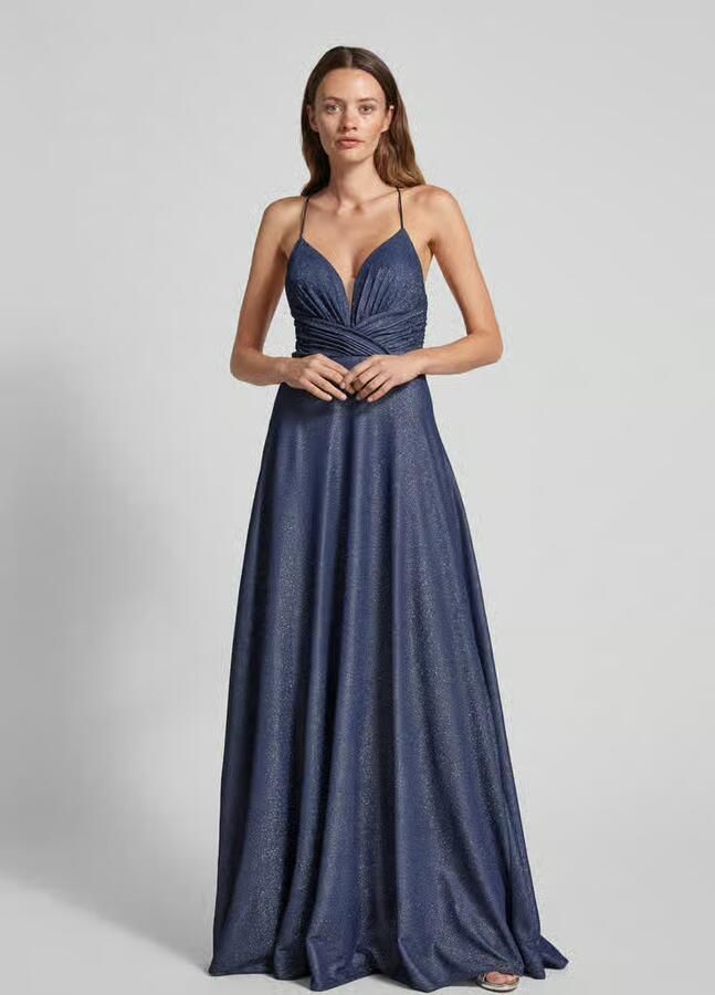 LUXUAR FASHION Avondjurk met hartvormige hals - Foto 3