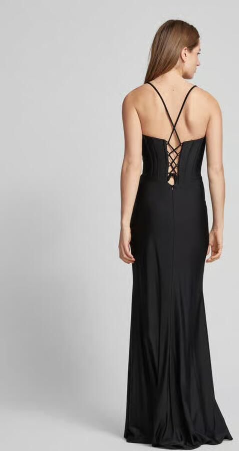 LUXUAR FASHION Avondjurk met hartvormige hals