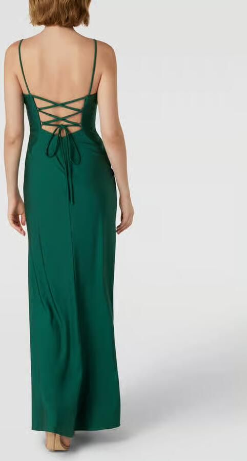 LUXUAR FASHION Avondjurk met hartvormige hals