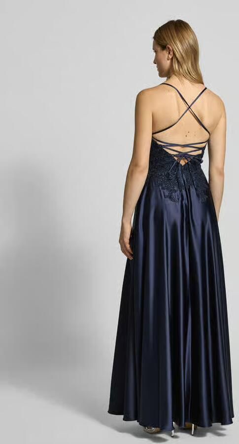 LUXUAR FASHION Avondjurk met hartvormige hals