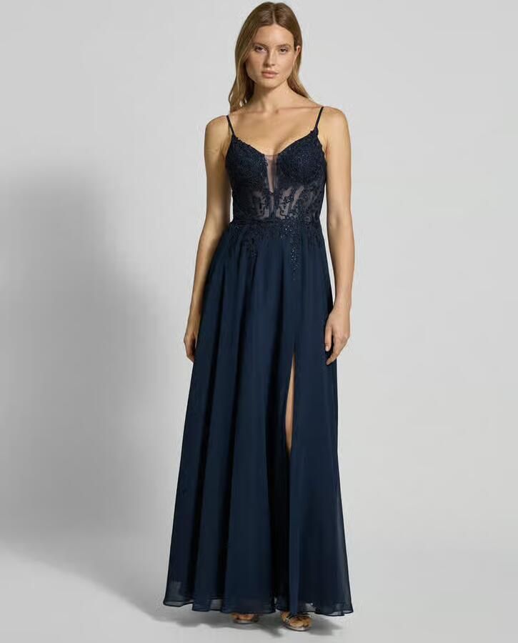 LUXUAR FASHION Avondjurk met hartvormige hals - Foto 2