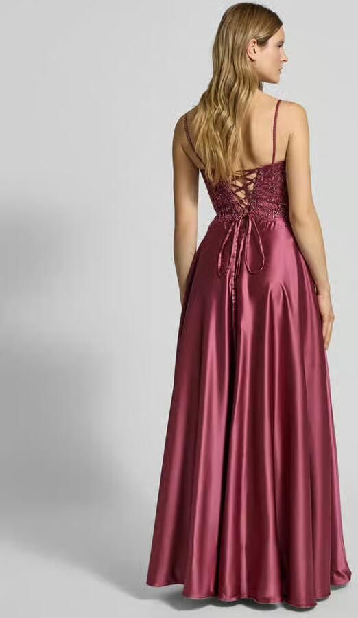 LUXUAR FASHION Avondjurk met hartvormige hals