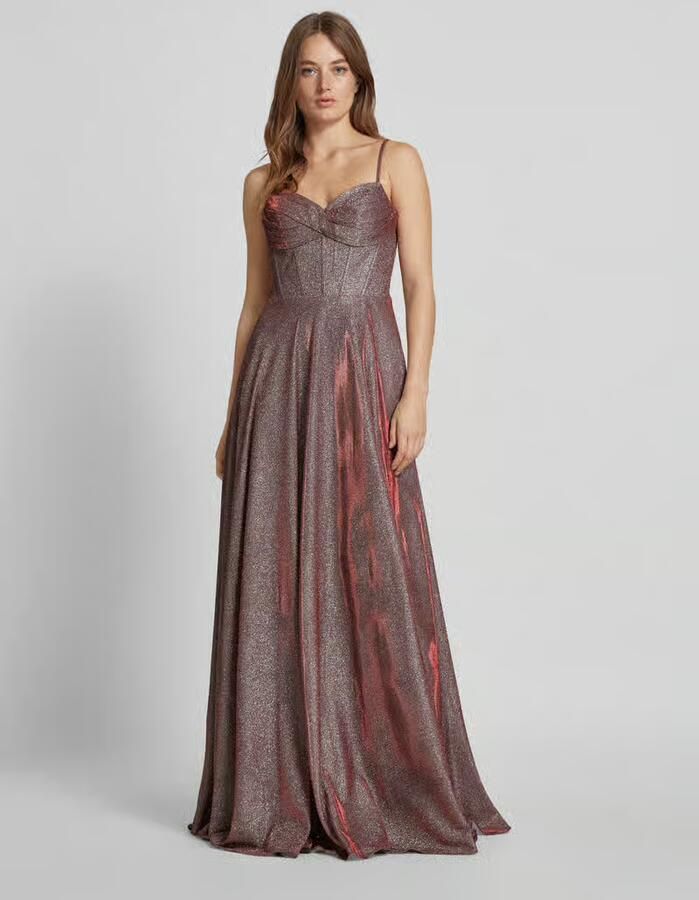 LUXUAR FASHION Avondjurk met hartvormige hals - Foto 3