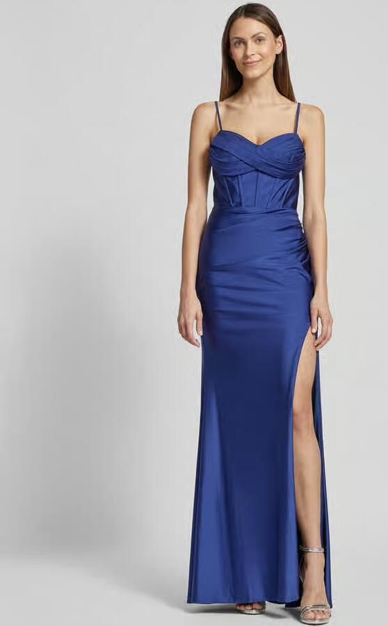 LUXUAR FASHION Avondjurk met hartvormige hals - Foto 3