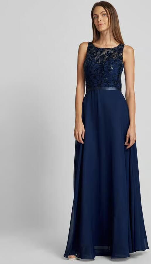 LUXUAR FASHION Avondjurk met kant en pailletten - Foto 2