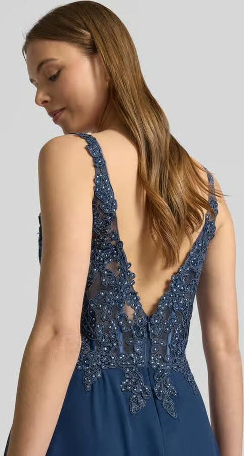LUXUAR FASHION Avondjurk met kant