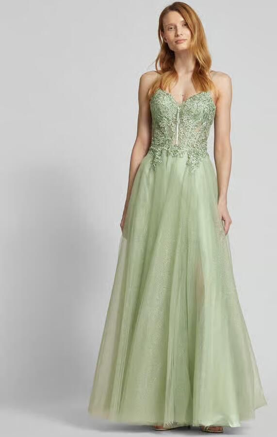 LUXUAR FASHION Avondjurk met kant - Foto 3