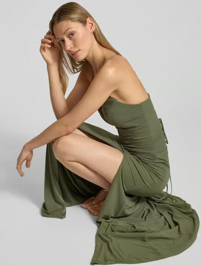 LUXUAR FASHION Avondjurk met loopsplit