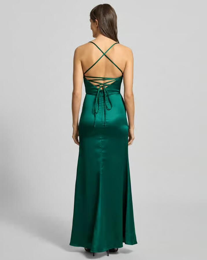 LUXUAR FASHION Avondjurk met loopsplit