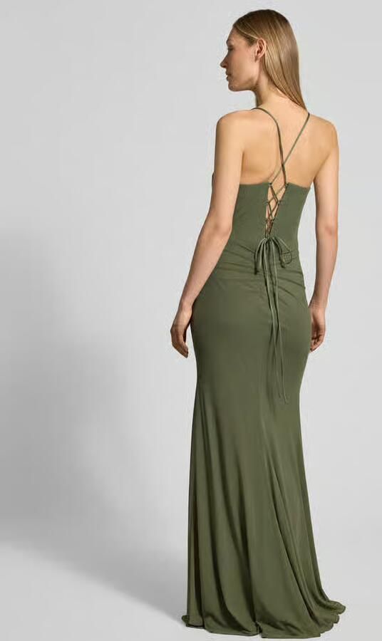 LUXUAR FASHION Avondjurk met loopsplit