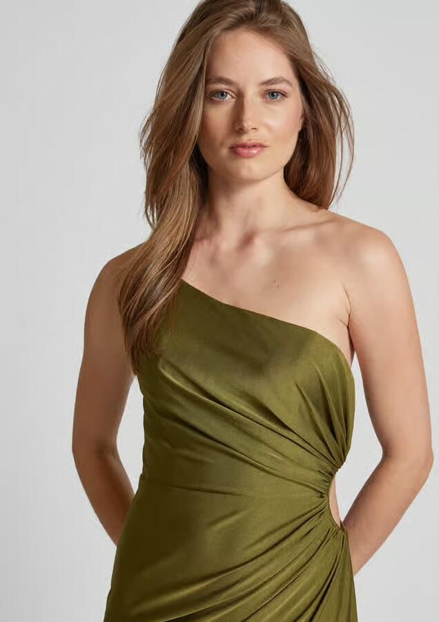 LUXUAR FASHION Avondjurk met one shoulder-band