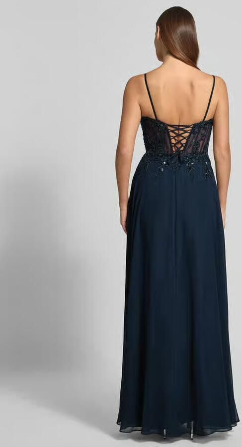 LUXUAR FASHION Avondjurk met parels en pailletten - Foto 3