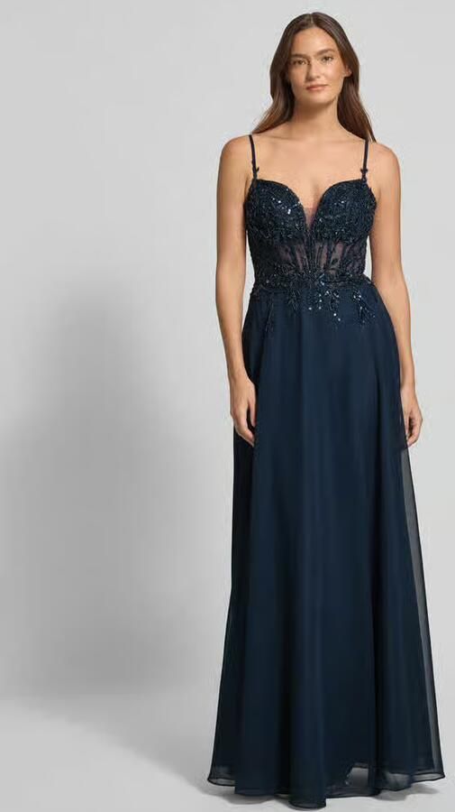 LUXUAR FASHION Avondjurk met parels en pailletten - Foto 2