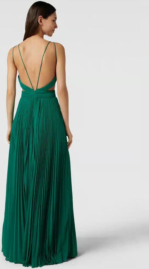 LUXUAR FASHION Avondjurk met plissévouwen - Foto 3