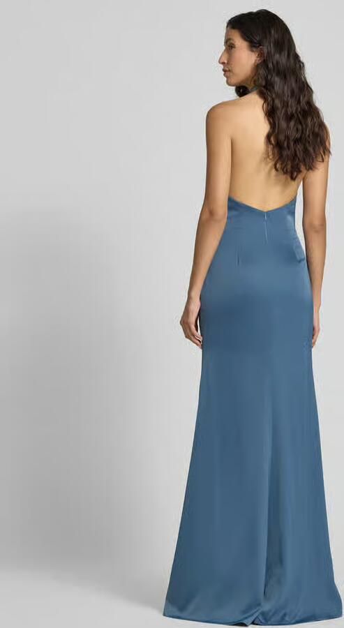 LUXUAR FASHION Avondjurk met plooien en loopsplit - Foto 3