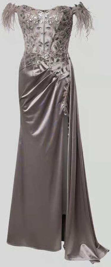 LUXUAR FASHION Avondjurk met plooien - Foto 4