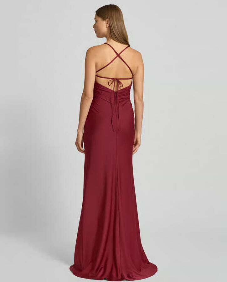 LUXUAR FASHION Avondjurk met plooien - Foto 2