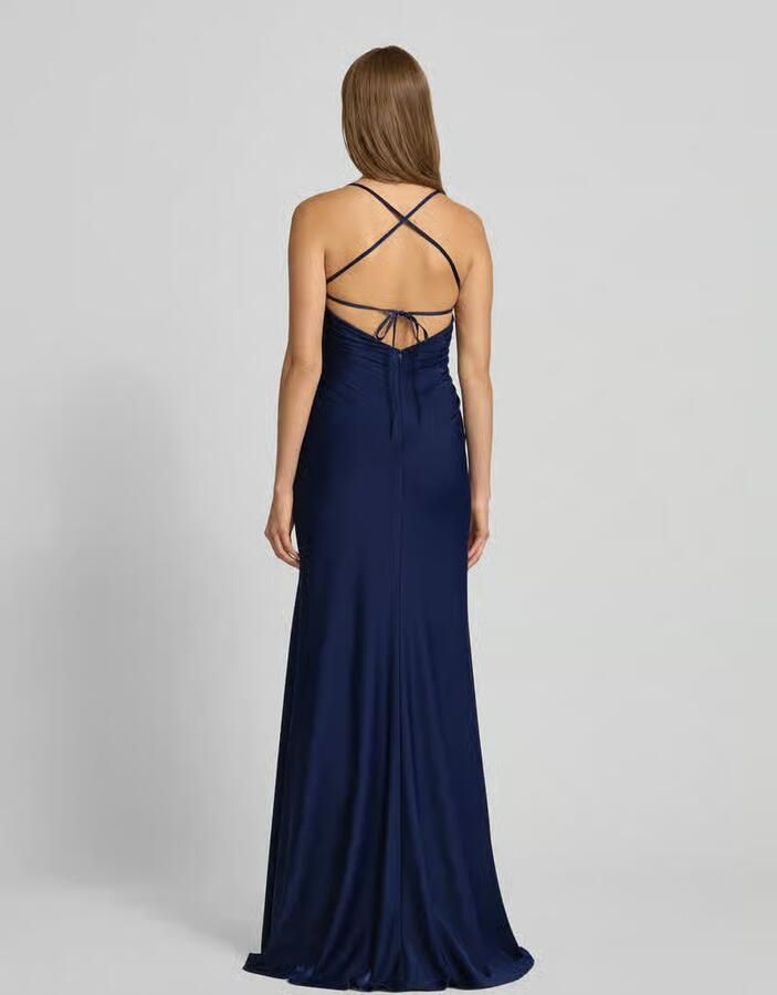 LUXUAR FASHION Avondjurk met plooien - Foto 3