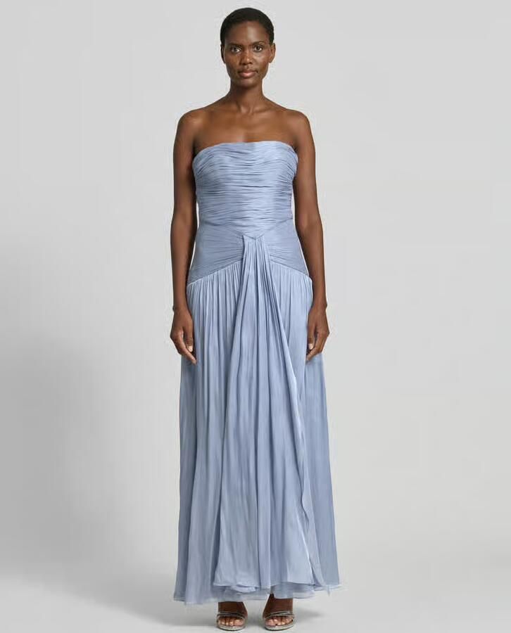 LUXUAR FASHION Avondjurk met plooien - Foto 2
